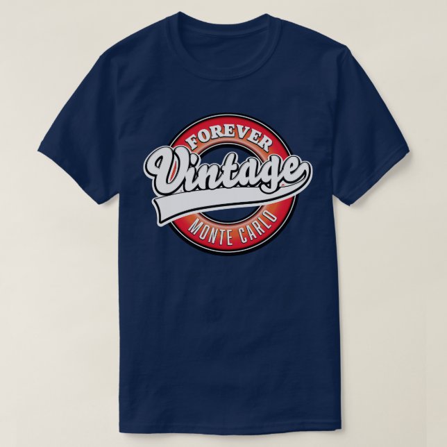 Camiseta siempre vintage monte carlo (Diseño del anverso)