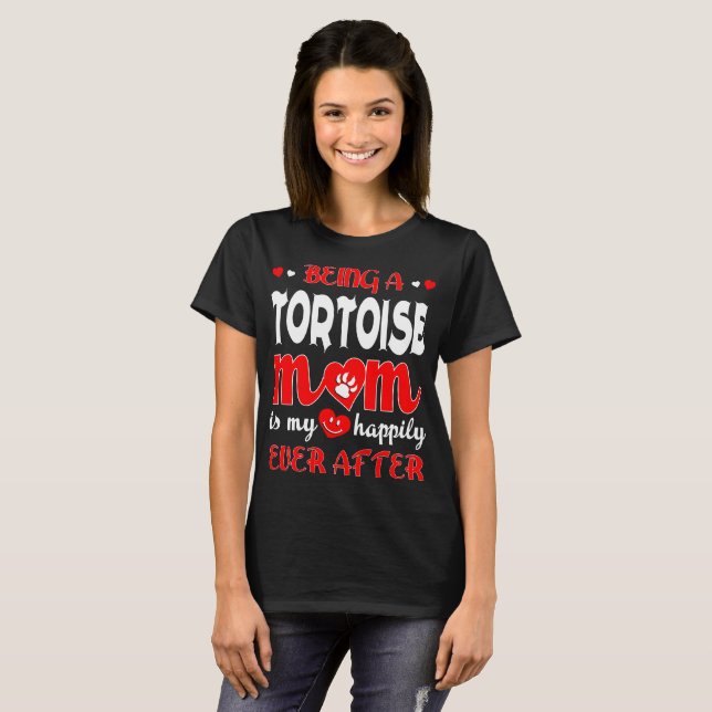 Camiseta Siendo mamá de la tortuga mi feliz siempre después (Anverso completo)