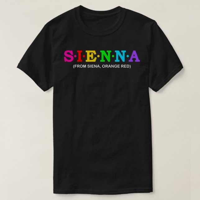 Camiseta Sienna De Siena Naranja Red (Diseño del anverso)
