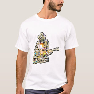 Camiseta Sienta el Blues - Diseño artístico de guitarra
