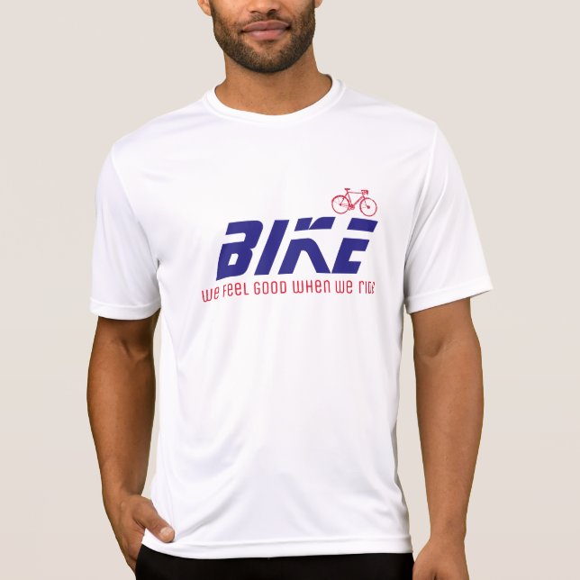 Camiseta siéntase bien cuando montamos / bicicleta / bicicl (Anverso)