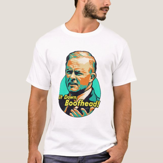 Camiseta ¡Siéntate, Cabeza! (Anverso)