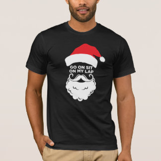 Camiseta Siéntate en mi regazo Navidades adultos de vacacio