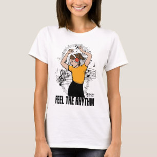 Camiseta Siente a las mujeres del ritmo blancas