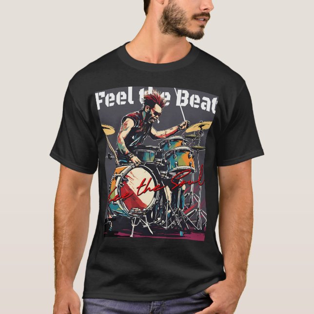 Camiseta Siente el Ritmo - Libera el Alma (Anverso)