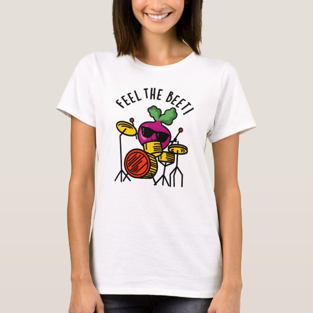 Camiseta Siente La Abeja Graciosa Veggie Pun (Anverso)