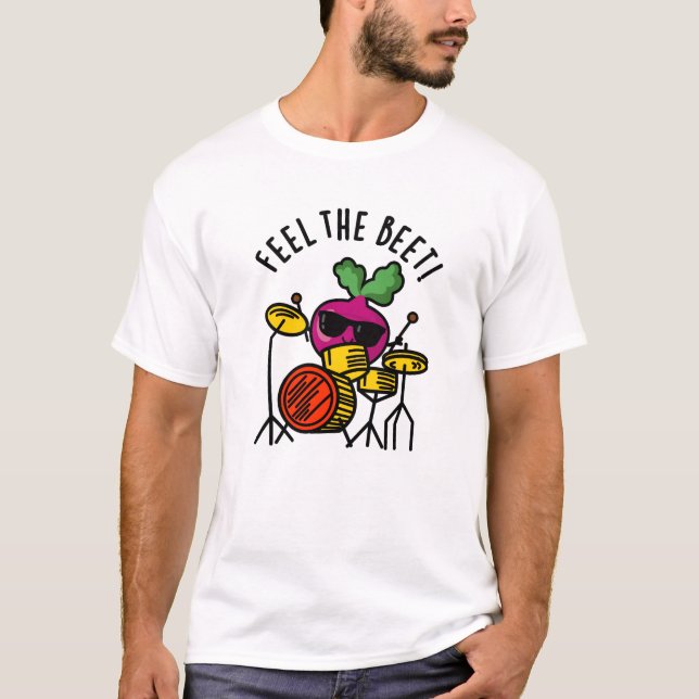 Camiseta Siente La Abeja Graciosa Veggie Pun (Anverso)