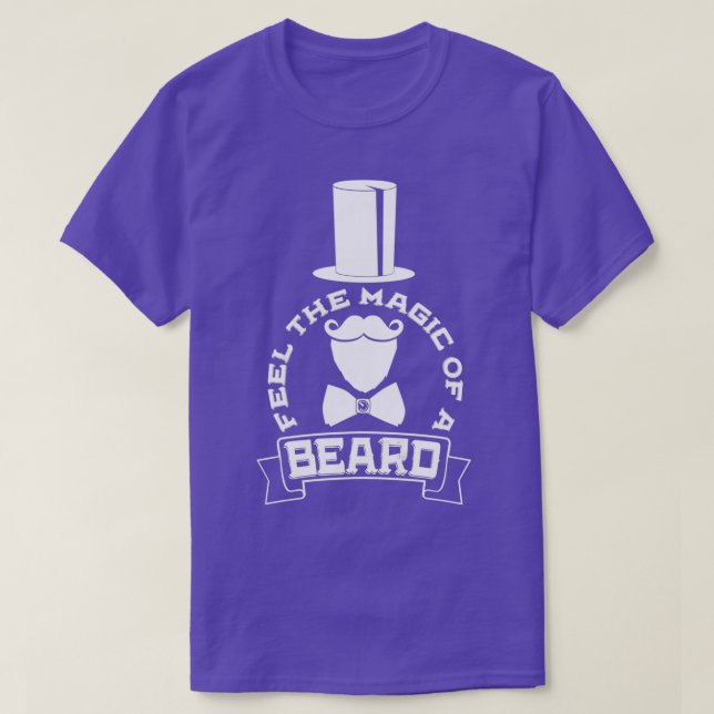 Camiseta Siente la magia de una barba (Diseño del anverso)