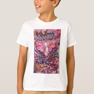 Camiseta Siente mi belleza Ángel de Cáncer Rosa