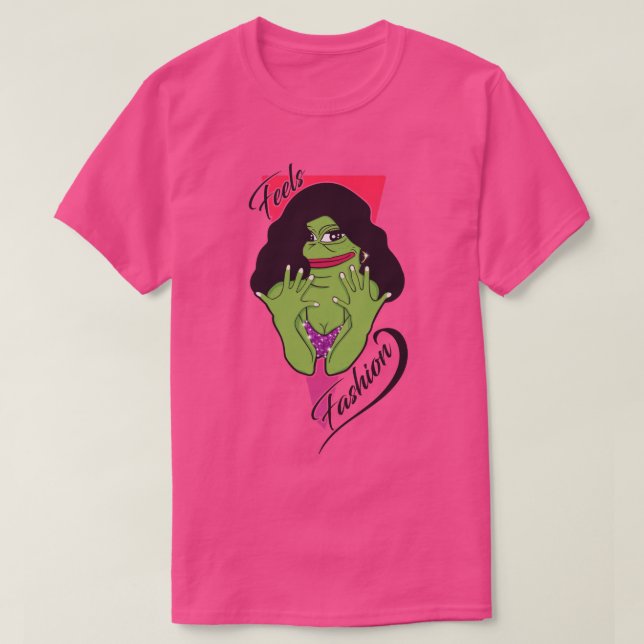 Camiseta Siente rana de moda (Diseño del anverso)