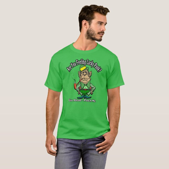 Camiseta ¿Sientes el Punk afortunado en el Día de San Patri (Anverso completo)
