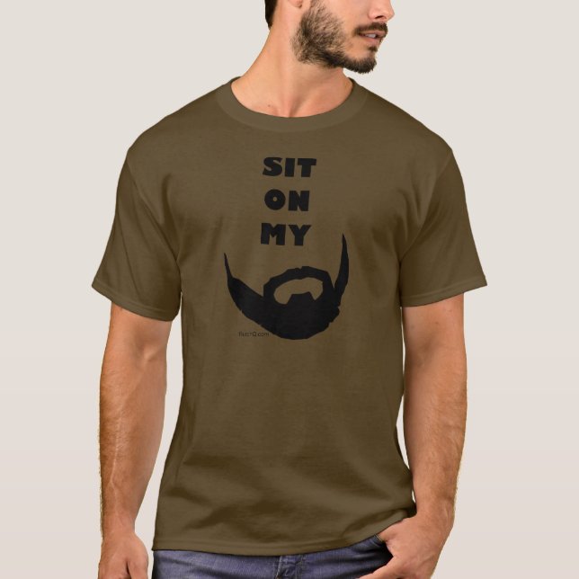 Camiseta Siéntese En Mi Amante De La Barba (Anverso)