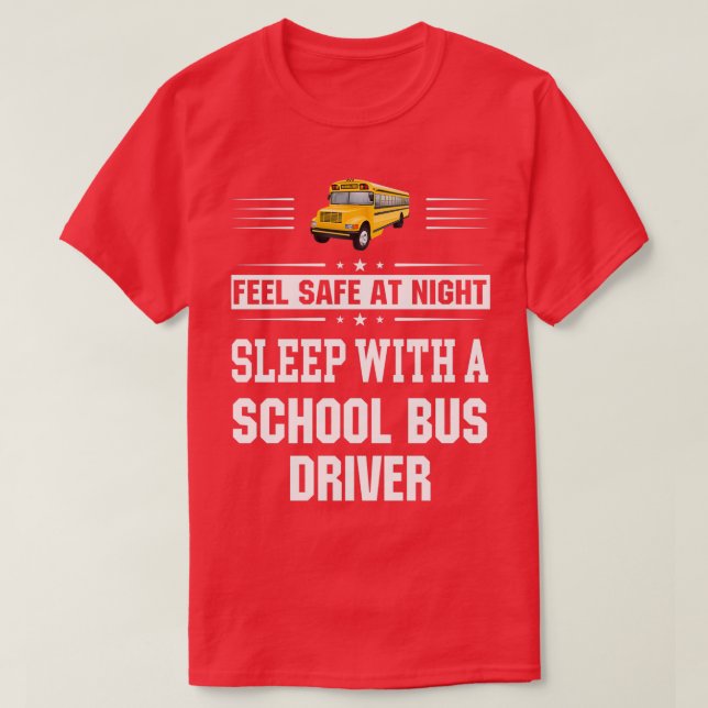 Camiseta Siéntete Seguro De Noche Dormiendo Con Un Conducto (Diseño del anverso)