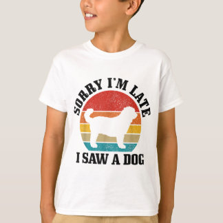 Camiseta Siento haber llegado tarde al ver a un perro diver