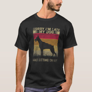 Camiseta Siento haber llegado tarde, mi perro estaba sentad