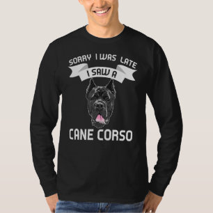 Camiseta Siento Haber Llegado Tarde Vi Un Cañón Corso Cane
