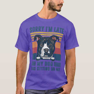 Camiseta Siento haber tardado en que mi perro estaba sentad