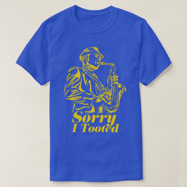 Camiseta Siento haber tocado saxofón (Diseño del anverso)