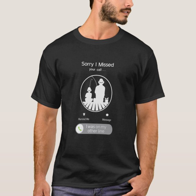 Camiseta Siento haberme perdido tu llamada, papá e hijo pes (Anverso)