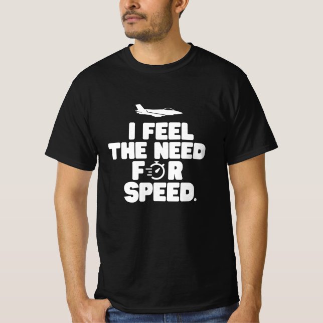 Camiseta Siento la necesidad de velocidad (Anverso)