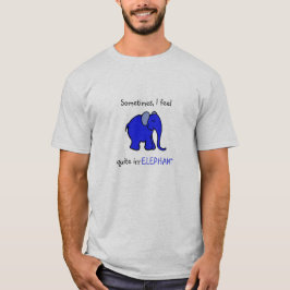 Camiseta "Siento lema chistoso" del elefante azul