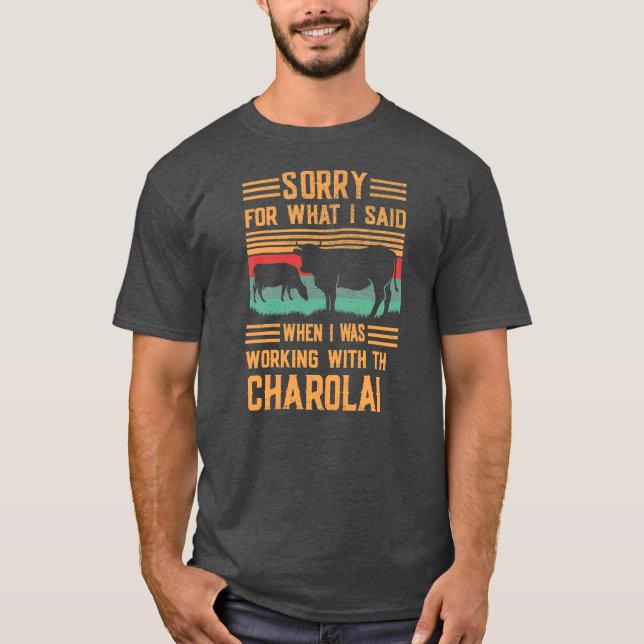 Camiseta Siento Lo Que Dije Al Trabajar Bovino De Vaca (Anverso)