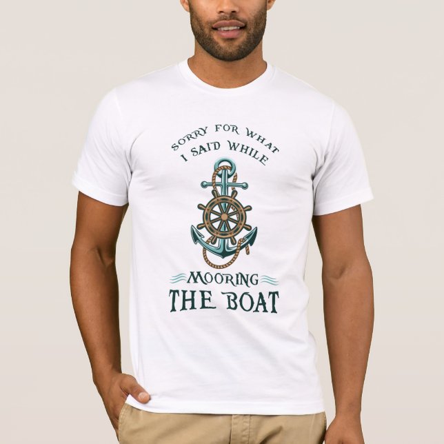 Camiseta Siento Lo Que Dije Mientras Aburro El Barco (Anverso)