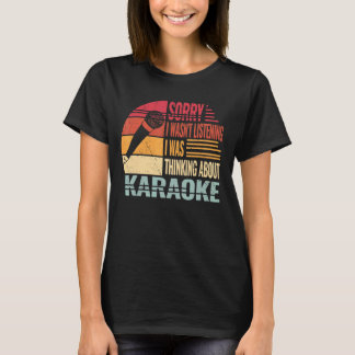Camiseta Siento no estar cantando a mujeres retro karaoke c