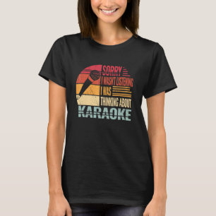 Camiseta Siento no estar cantando a mujeres retro karaoke c