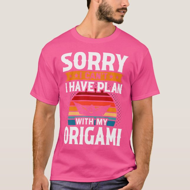 Camiseta Siento No Poder Planear Con Mi Origami (Anverso)