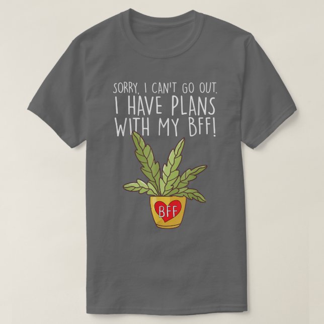 Camiseta Siento no poder salir tengo planes con mi Gard BFF (Diseño del anverso)