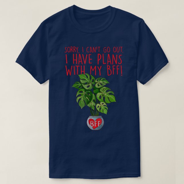 Camiseta Siento no poder salir tengo planes con mi Gard BFF (Diseño del anverso)