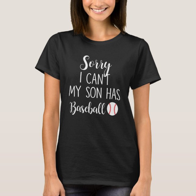 Camiseta Siento no poder tener a mi hijo béisbol (Anverso)