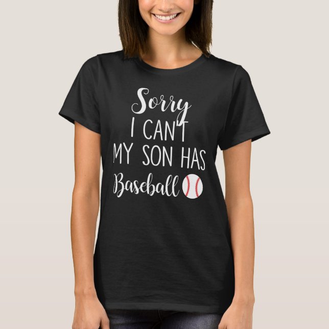 Camiseta Siento no poder tener a mi hijo béisbol (Anverso)