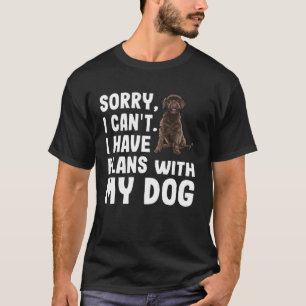 Camiseta Siento No Poder Tener Planes Con Mi Agua Portugues