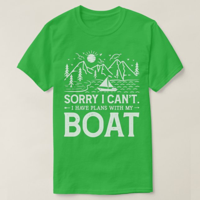 Camiseta Siento no poder tener planes con mi barco1 (Diseño del anverso)
