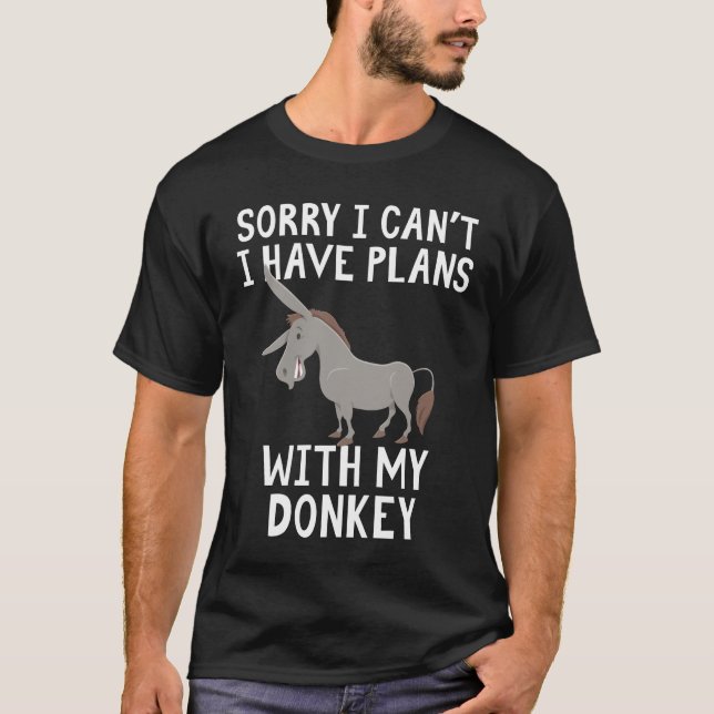 Camiseta Siento no poder tener planes con mi burro (Anverso)