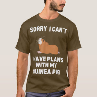 Camiseta Siento no poder tener planes con mi cerdo guineano