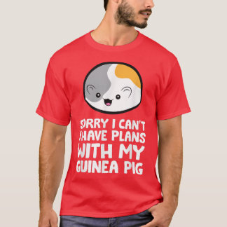 Camiseta Siento no poder tener planes con mi cerdo guineano
