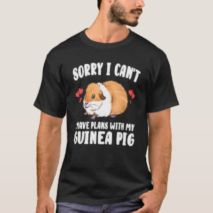 Camiseta Siento no poder tener planes con mi cerdo guineano