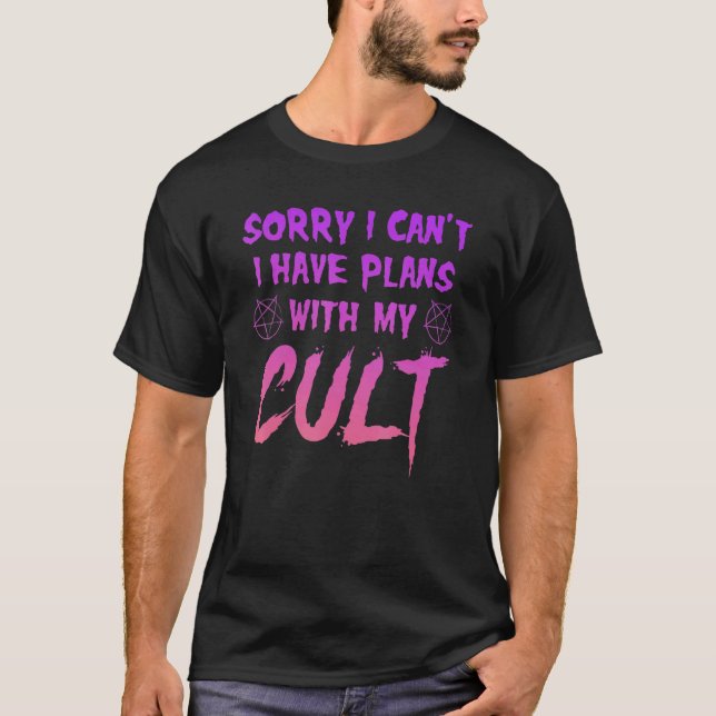 Camiseta Siento no poder tener planes con mi culto (Anverso)
