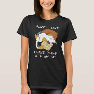 Camiseta Siento no poder tener planes con mi gato