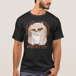 Camiseta Siento no poder tener planes con mi gato