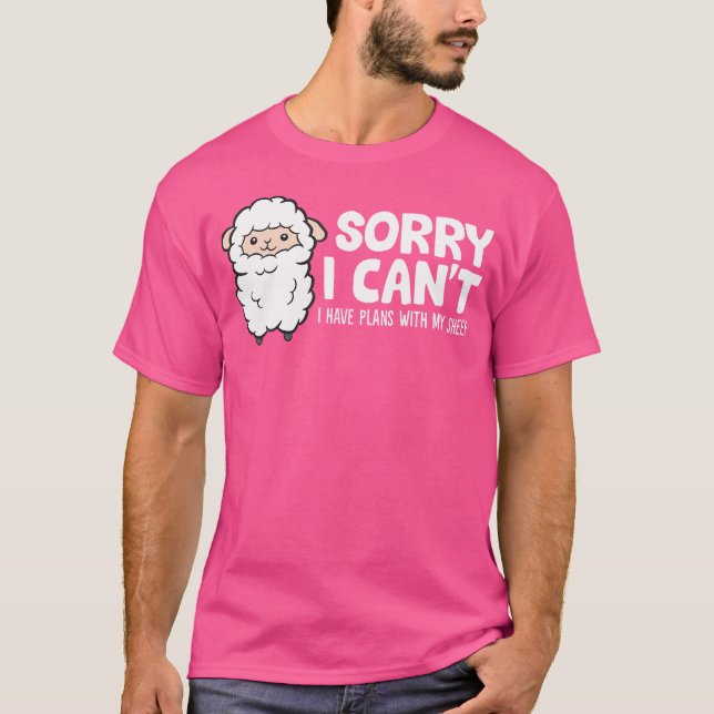 Camiseta Siento No Poder Tener Planes Con Mi Oveja (Anverso)