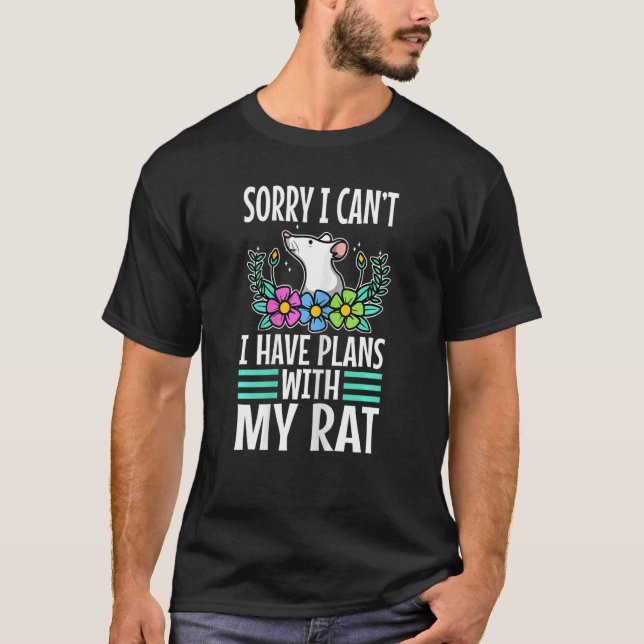 Camiseta Siento no poder tener planes con mi Rat Mouserat 5 (Anverso)