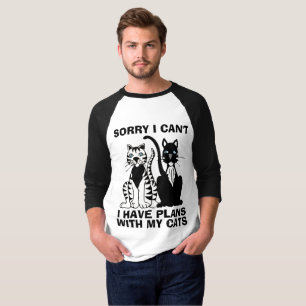 Camiseta Siento no poder tener planes con mis CATS, camiset
