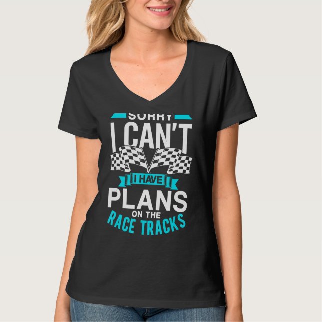 Camiseta Siento no poder tener planes en las pistas de carr (Anverso)