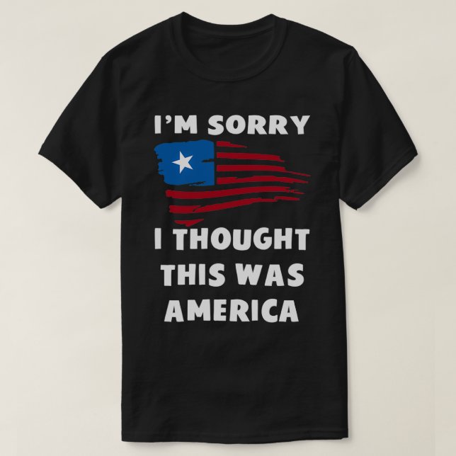Camiseta Siento Pensar Que Esto Era Estados Unidos (Diseño del anverso)