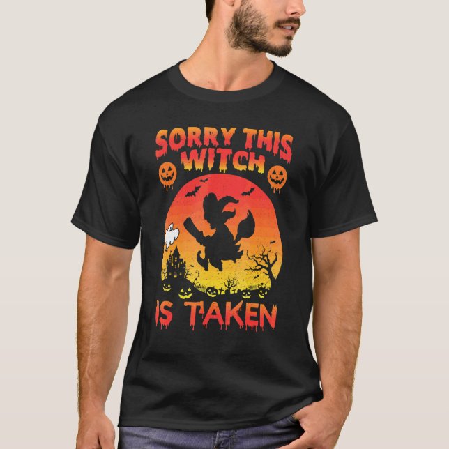 Camiseta Siento Que Esta Bruja Se Haya Llevado Halloween Po (Anverso)