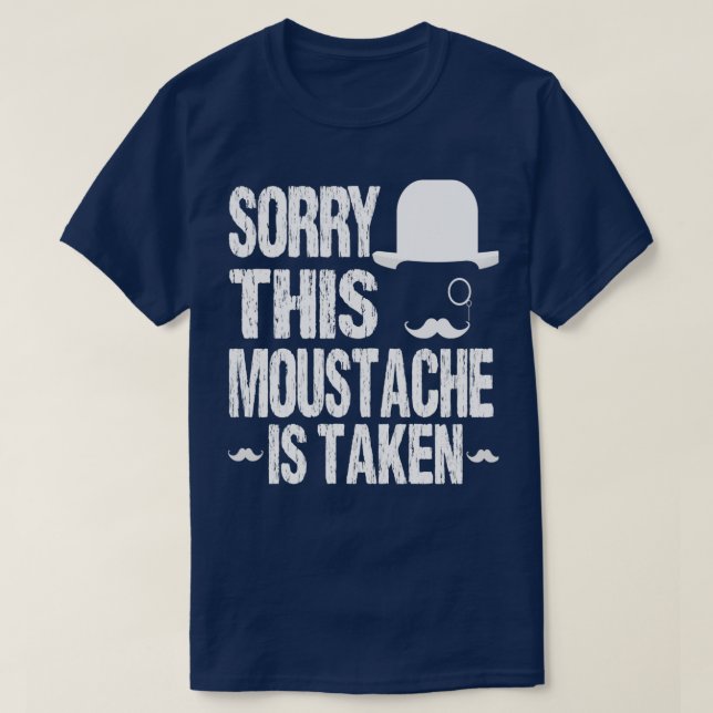Camiseta Siento que este bigote se haya tomado una idea gra (Diseño del anverso)